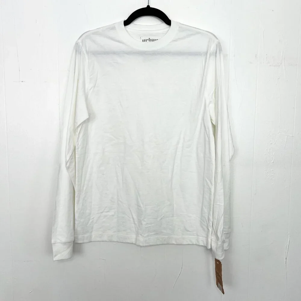 NWT Urban Pipeline White Crewneck Long Sleeve Shirt Kids Boy's Size XL